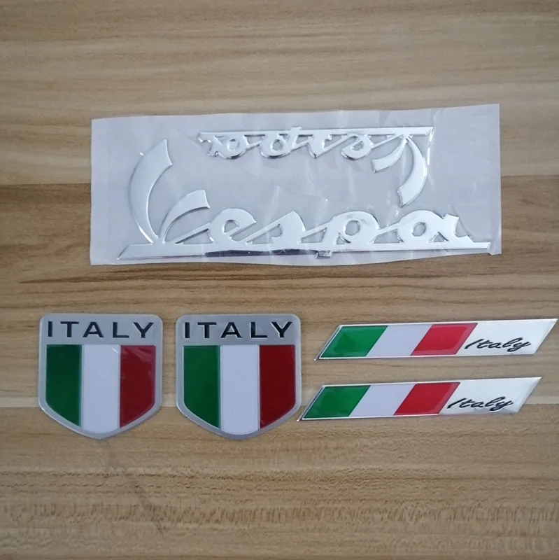 

3D Italy Italian Flag Car sticker Badge Emblem Decal for PIAGGIO Vespa GTS 300 LX125 LX150 125 150 ie Sprint Primavera LX LXV