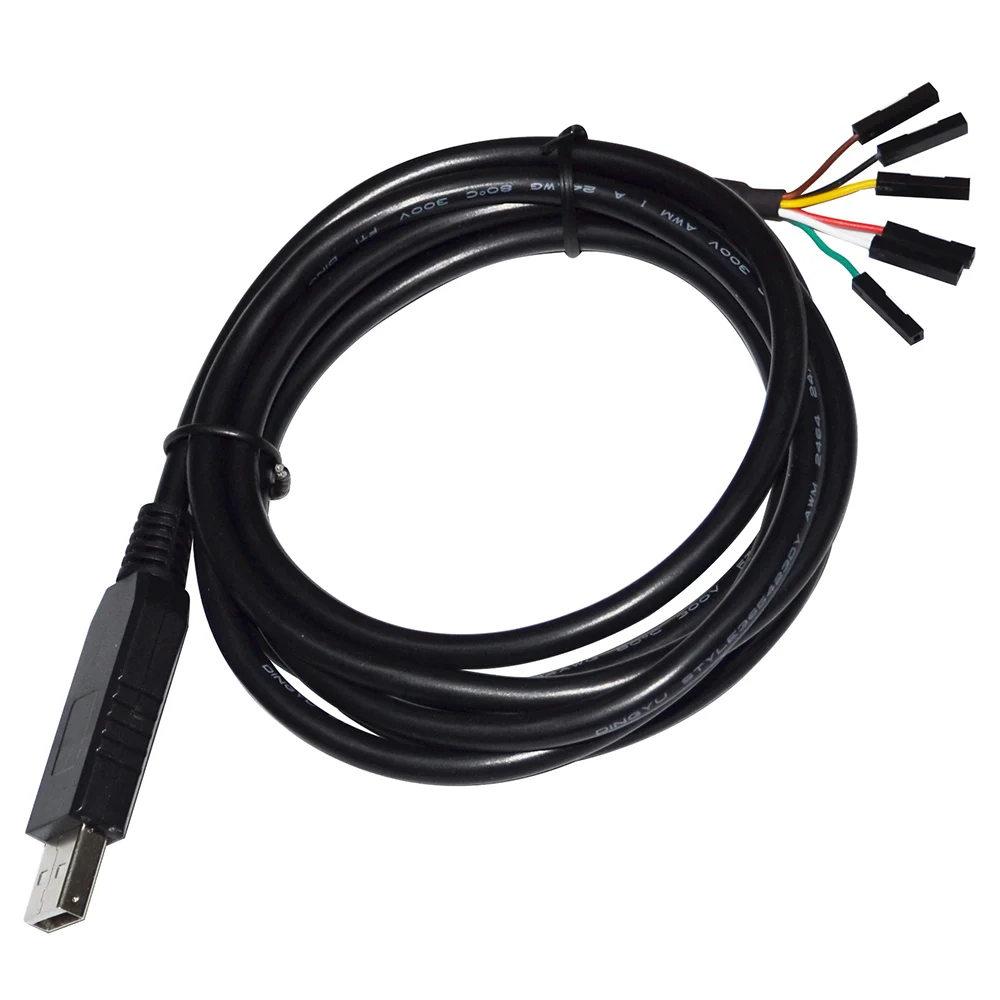 Przemysłowy FTDI FT232RL USB UART TTL 5V 3 v3 do 6pin 0.1 "PITCH DUPONT JUMPER kabel do pobrania kompatybilny TTL-232R-5V TTL-232R-3V3