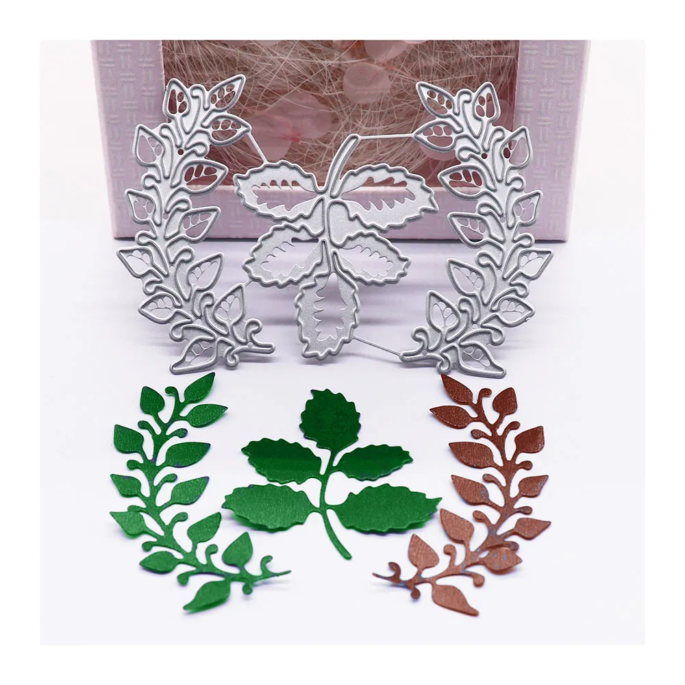 

New Cutting Dies Branch Die Cut Stencils For Decor Scrapbooking Paper Puncher Metal Hollow Cutters Scrapbook Album Diy