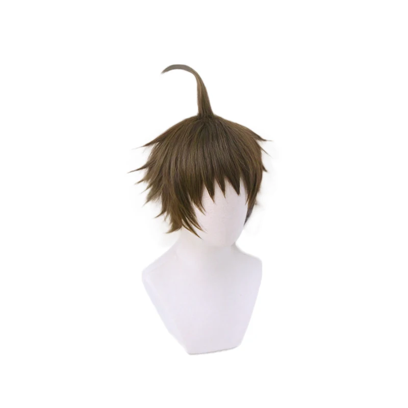 Danganronpa Hinata Hajime Wig Cosplay Costume Super Dangan Ronpa 2 Heat Resistant Synthetic Hair Carnival Party Wigs + Wig Cap