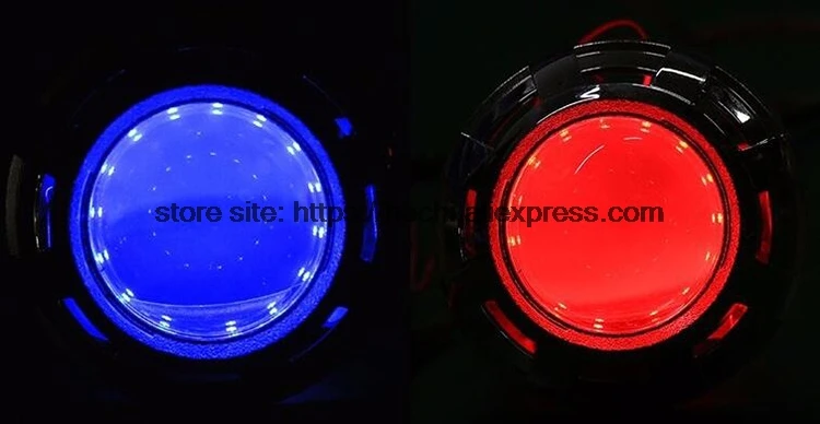 High Quality Multi color RGB LED 360 Degree Demon Devil Eye For Mitsubishi ASX Lancer ex Outlander Pajero remote control