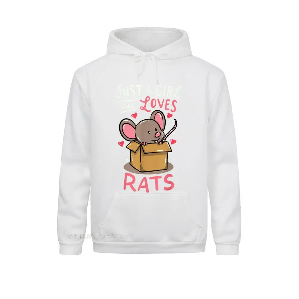 Rat Just A Girl Who Loves Rats Funny Cute Pet Gift Sweatshirts For Boys Long Sleeve Design Hoodies New Design Hoods Tight