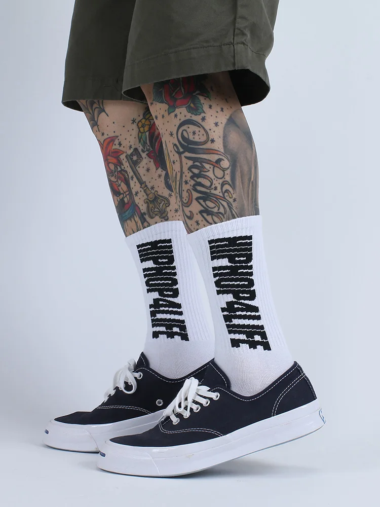 Calcetines de algodón de alta calidad para hombre y mujer, medias de Skateboard, estilo Hip Hop