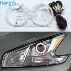 For Nissan Maxima  2010 2011 2012 Super Bright white color 3528 SMD led Angel Eyes kit daytime running light DRL