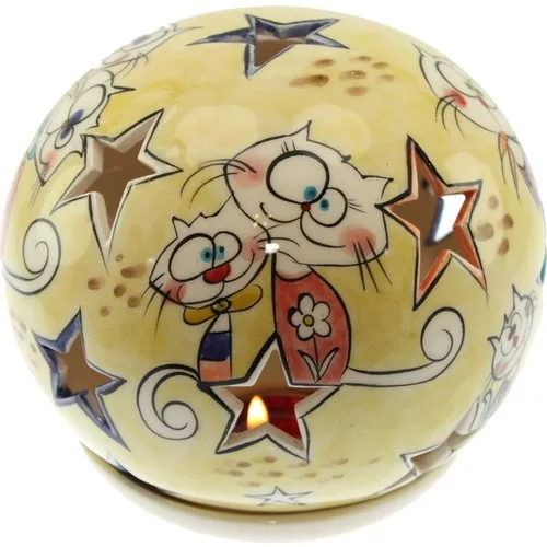 Authentic China Fun Party Model Star Cut Globe Candle Holder