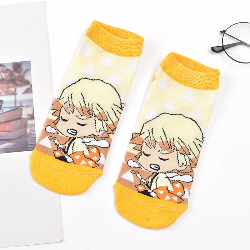 Boat Socks Wholesale Cotton Socks 5 Pairs Socks Men\'s And Women\'s New Arrivals Japanese Anime Socks Cartoon Parent-Child Socks