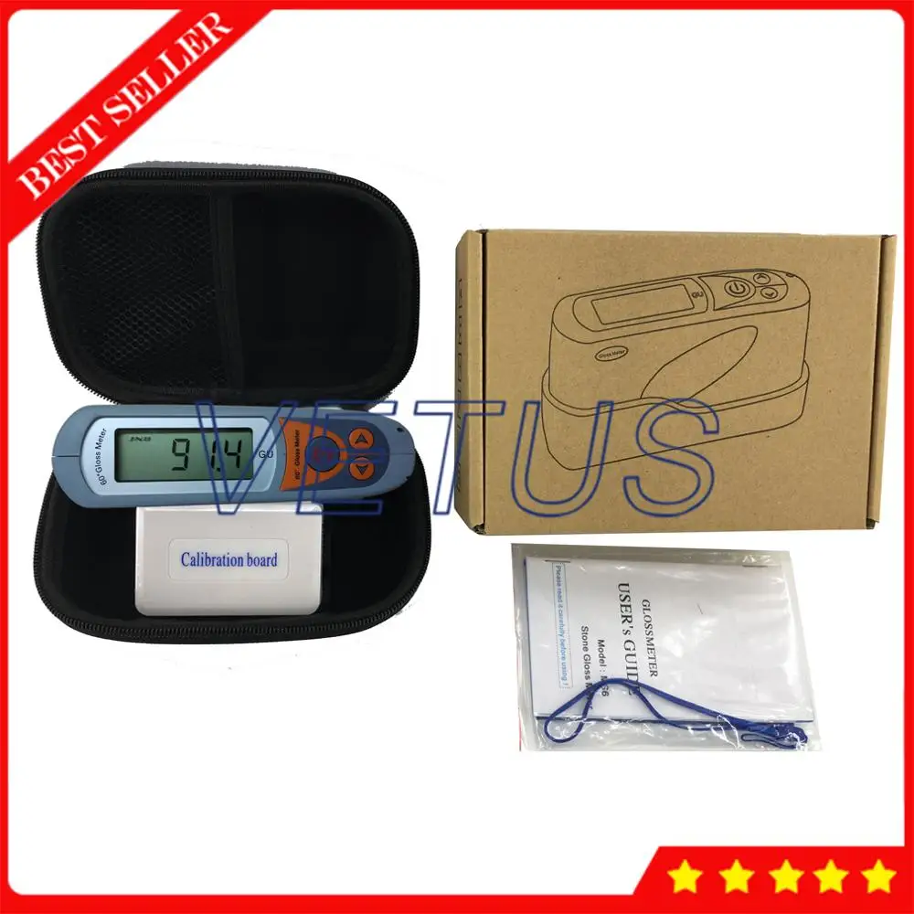 عالية الدقة لمعان متر مع 0 ~ 199.9GU 200 ~ 1999GU المدى التحويل التلقائي سطح تنظيف Glossmeter MM6