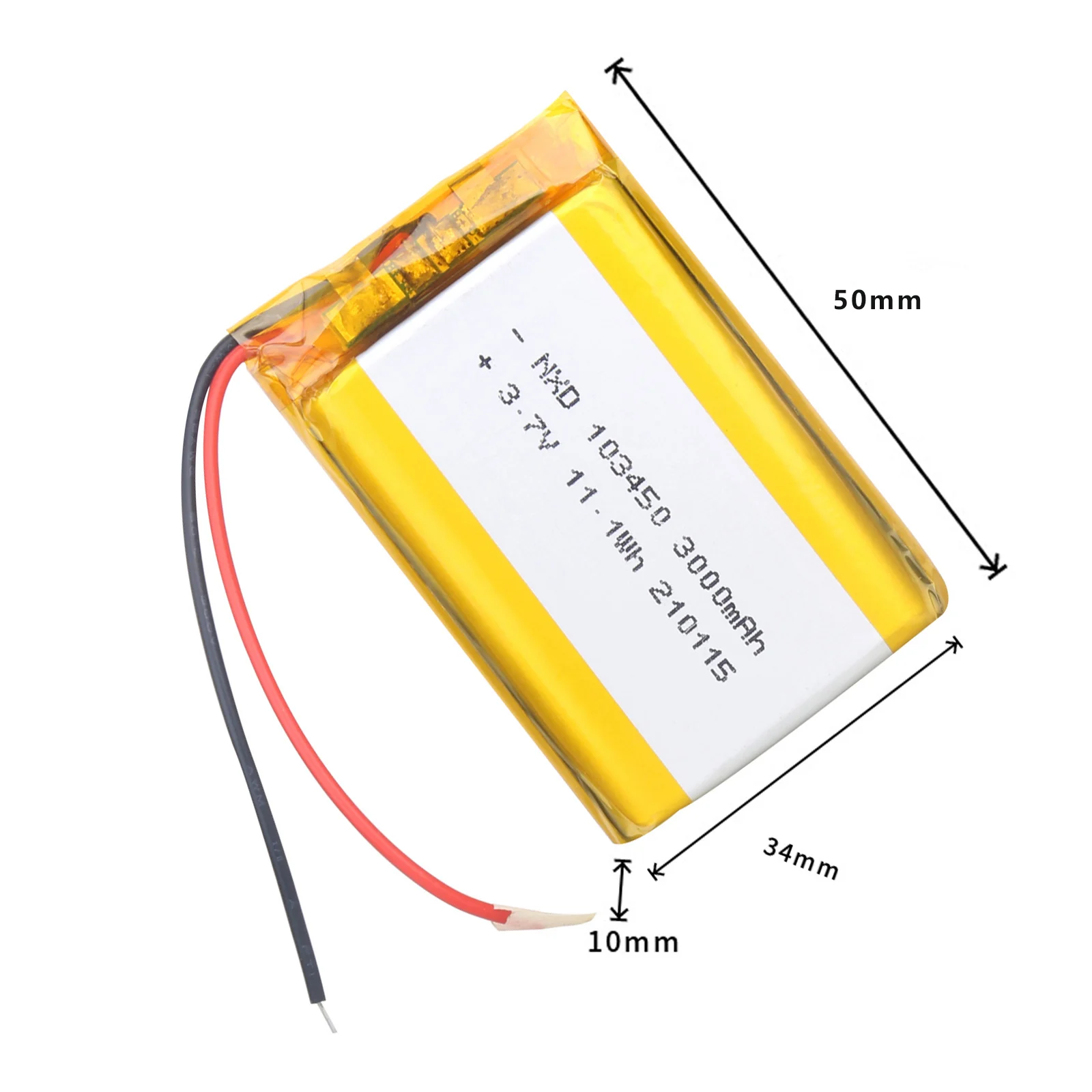 103450 3000mAh bateria zastępcza litowo-jonowy komórki Lipo litowo-polimerowy akumulator litowo-polimerowy do głośnika Bluetooth