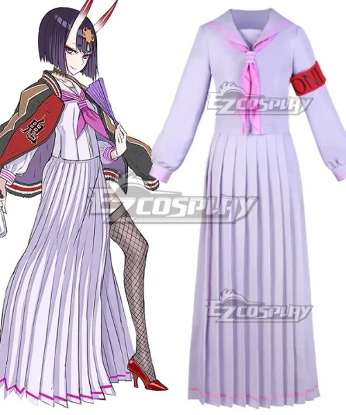 

Fate Grand Order Shuten Douji Ibaraki Douji School Uniform Sailor Suit Girls Dress Suit Party Halloween Cosplay Costume E001