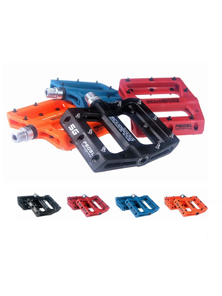 AliExpress NONE 1 Pair Ultralight Bicycle Pedal Cycling Pedals Platform Bearing MTB Mountain Road Bike Parts Anti Slip Peg Design Nylon Fiber