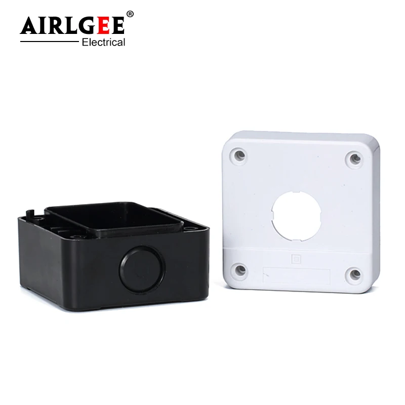 XAL-B01/2/3/4 hole button switch white control box emergency stop button switch box dustproof and waterproof 22mm plastic box