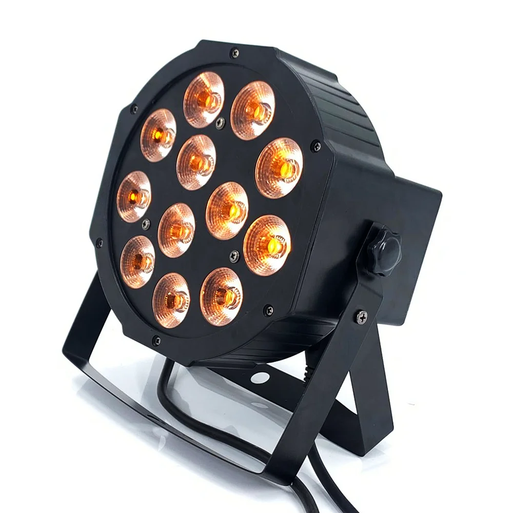 4 Stück Kabellose LED-Par-Scheinwerfer RGBWA UV 6in1 12x12W DMX Wandfluter Bühnenlicht Professionell für Party KTV Disco DJ – Detail 7