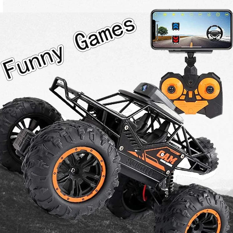 Funny WiFi RC Cars with Camera Electric Toys for Kids Adults Children Off Road Remote Control Vehicles Boys Toy Fast Drift Truck