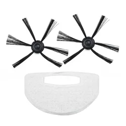 3pcs/set Side Brush + Filter For Mondial W100 Wap Vacuum Cleaner RB01 / Multilaser HO041 Robot Vacuum Cleaner Parts Accessories