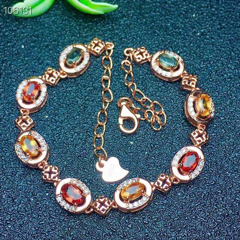 

100% Real and Natural Natural Sapphire bracelet Free shipping 100% Real natural sapphire Bracelet 925 sterling silver Bracelet