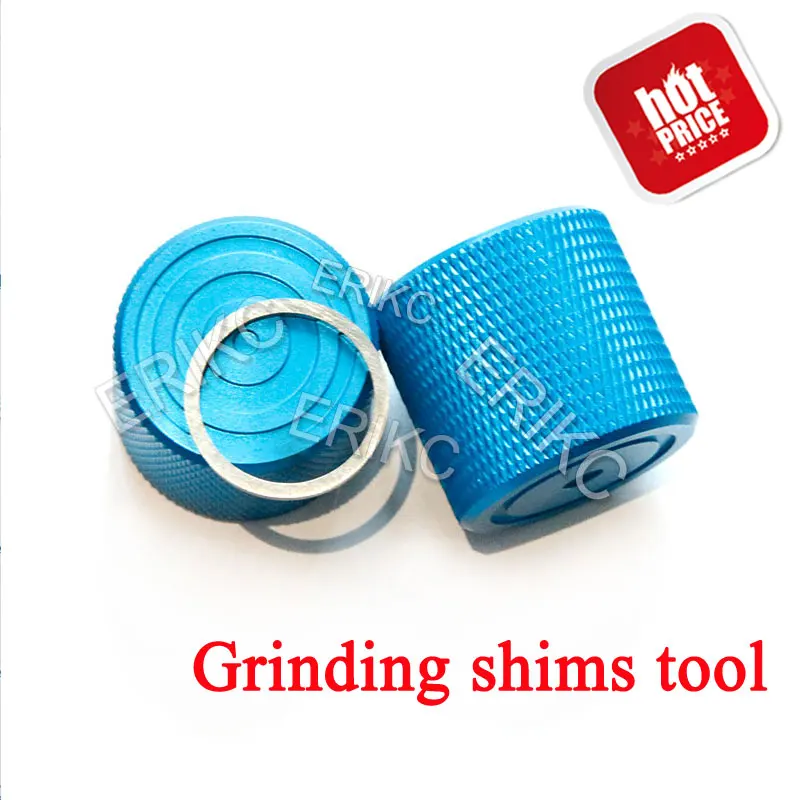 ERIKC Common Rail Injector Nozzle Grinding Gaskets Shims Tools, Diesel Injection Washers Repair Polish Tool for BOSH DENS0