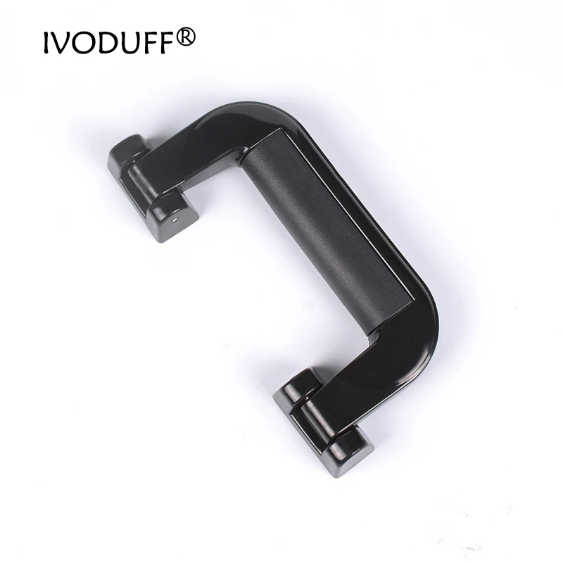 1x Black Color Retro Modern Box Plastic Holder,Suitcase Holder Arch Furniture Hardware,Tool Handle For Suitcase