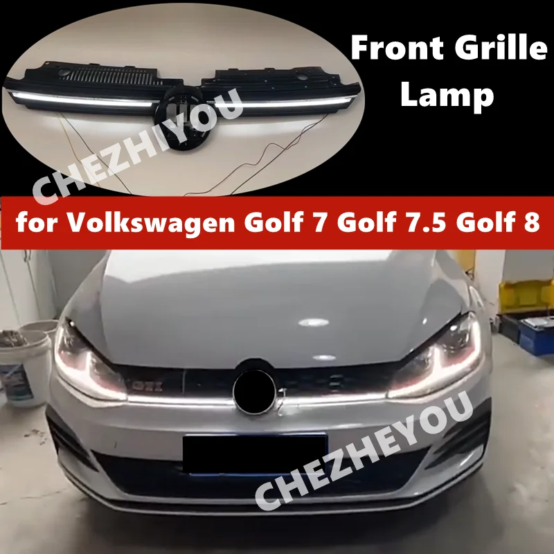 

For Volkswagen Golf 6 Golf 7 Golf 7.5 Golf 8 GTI Front Grille Lamp Front Bumper Headlight Auto Modification Car Accessories