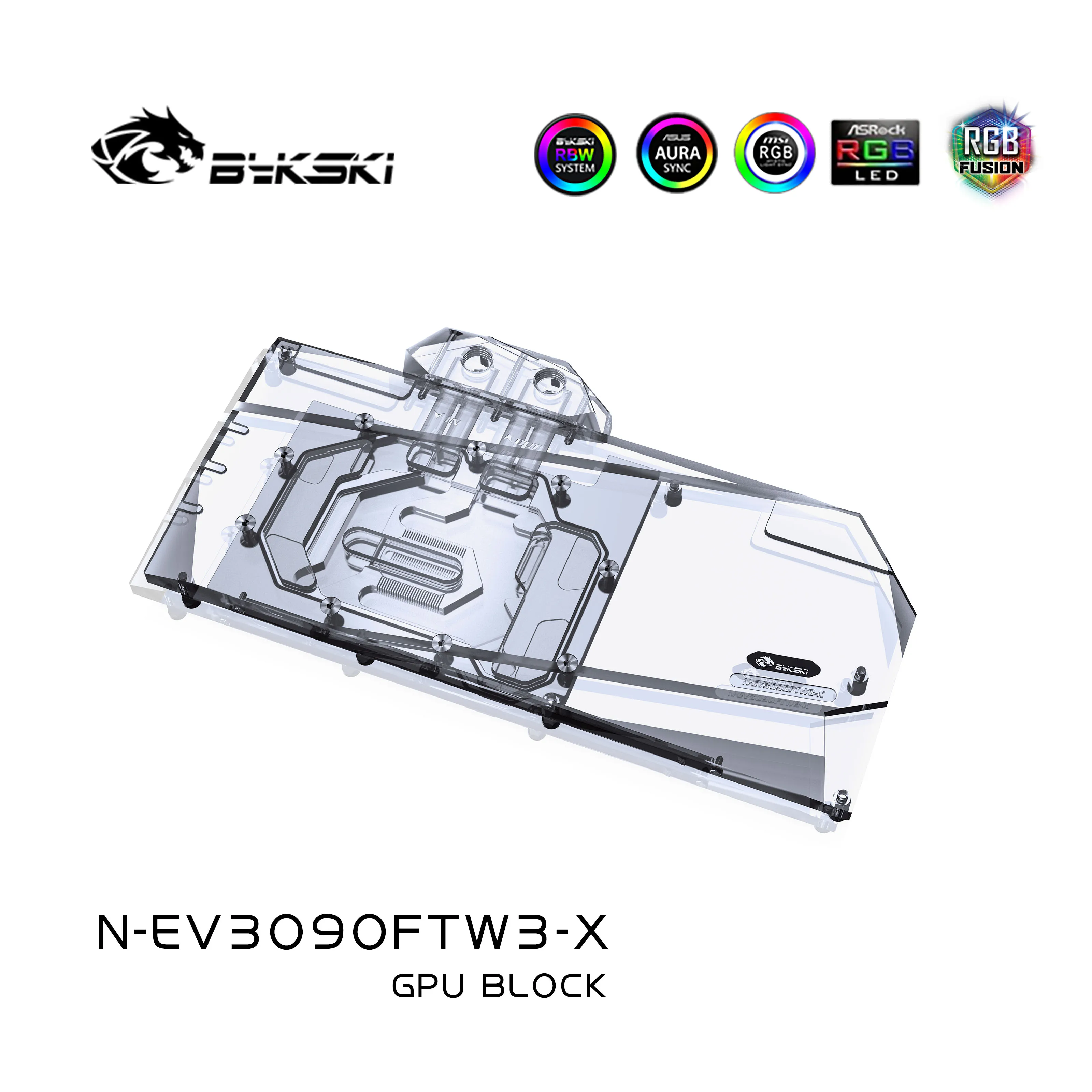 Bykski N-EV3090FTW3-X PC water cooling Radiator GPU cooler video Graphics Card Water Block for EVGA RTX3090 rtx 3080 FTW3 ULTRA