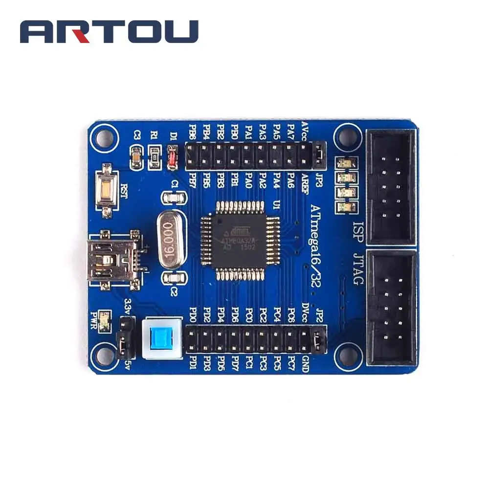 1pcs AVR development board ATmega32 development board learning board minimum system core board