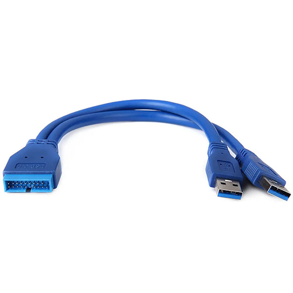 USB 3.0 Motherboard 20 Pin Header Extension Adapter Cable, USB Double Connector Female to Female Extender,20pin USB3 Cable 50CM