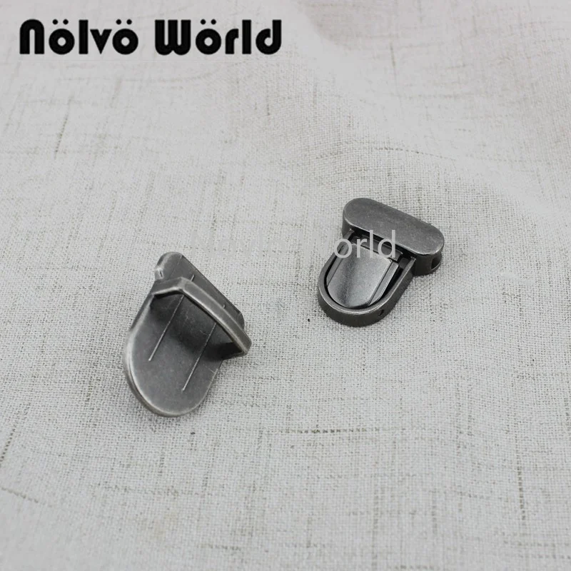 

Nolvo World 2-10 pieces 33*26mm 34*22mm 41*27mm Old silver Bronze Lock Buckle Bag Lock Press lock