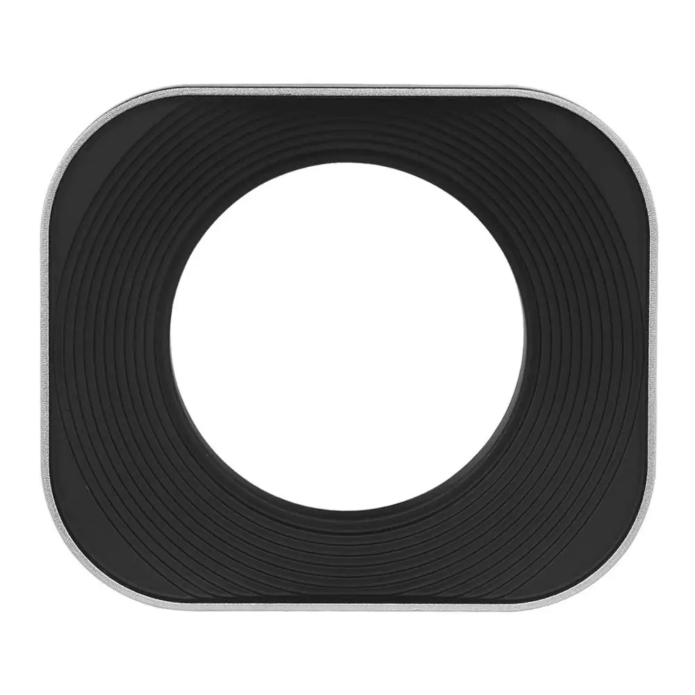 Haoge hg-43 millimetri di Metallo Quadrato Screw-in Lens Hood con la Protezione per Carl Zeiss Biogon T ZM 35 millimetri f2.8 35 millimetri f2, leica X Typ 113 Lente Argento
