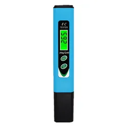 EC-963 Digital EC Meter LED Hydroponics Aquarium Tester ATC Conductivity Water Quality Monitor for Swimming Pool