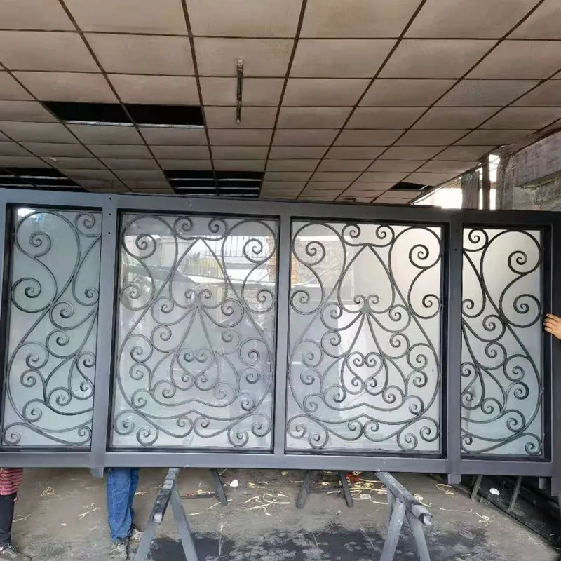 Wrought Iron Front Doors For Homes With Sidelights