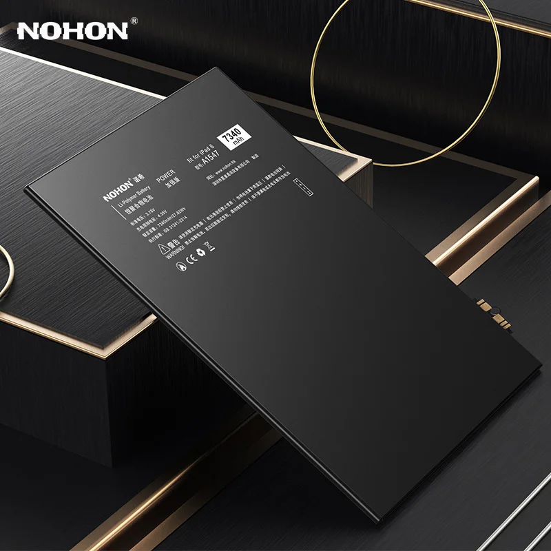 NOHON Battery For iPad 3 4 5 6 7 8 Mini 5 4 3 2 1 Air Air2 Air3 Pro 9.7 10.5 12.9 inch Lithium Polymer Bateria A1474 A1547 A1798