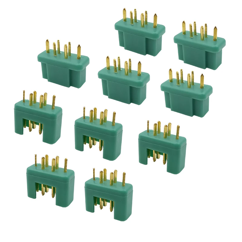 5Pairs MPX Multiplex Connectors 6 Pin MPX Plug Male and Female Socket Connector for RC Lipo Battery ESC Motor DIY Tools Parts