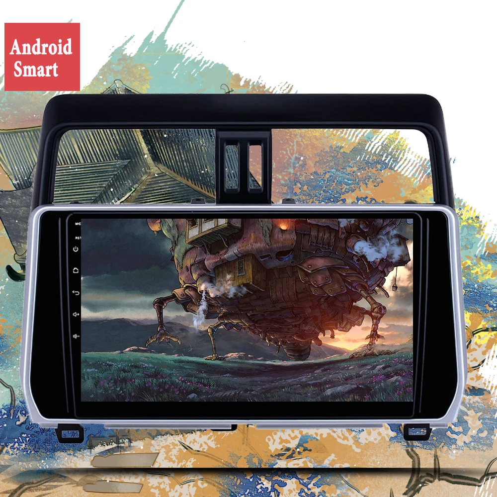 

10 дюймов Android 14 Автомобильный DVD GPS Navi Монитор для Toyota Land Cruiser Prado 150 LC150 2018-2020 Мультимедийное радио BT 4G Lte WiFi