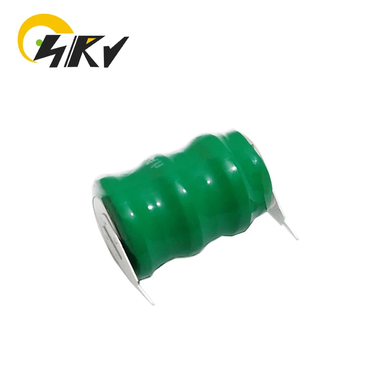 2PCS 3.6V 80mAh Ni-MH Rechargeable Battery For PLC of Doorbell PLC Mainboard Battery Doorbell Battery With 2 Nickel Plates