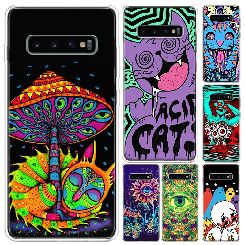 Colourful Psychedelic Trippy Art Phone Case For Samsung Galaxy A55 A54 A53 A52 A15 A14 A13 A12 A35 A34 A33 A32 A25 A24 A23 A22 A