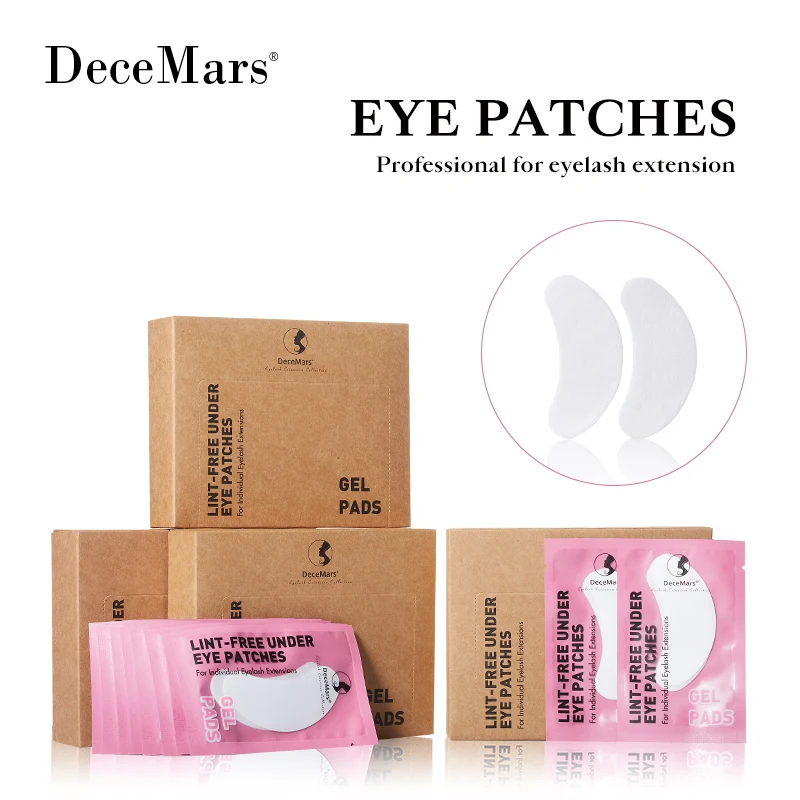 DeceMars Eye Patches for Eyelash Extension Use (50 Pairs/Pack)