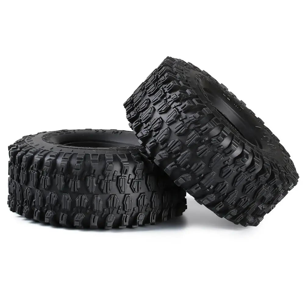 INJORA 4PCS 130*46MM 2.2 Rubber Terrain Tyre Wheel Tires for 1/10 RC Rock Crawler Axial SCX10 RR10 Wraith KM5