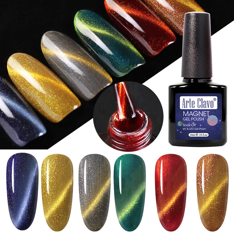 Arte Clavo 10Ml Lacquer เล็บเจลเล็บเล็บ Top Coat กึ่งถาวรเล็บเจลทาเล็บ Soak Off UV