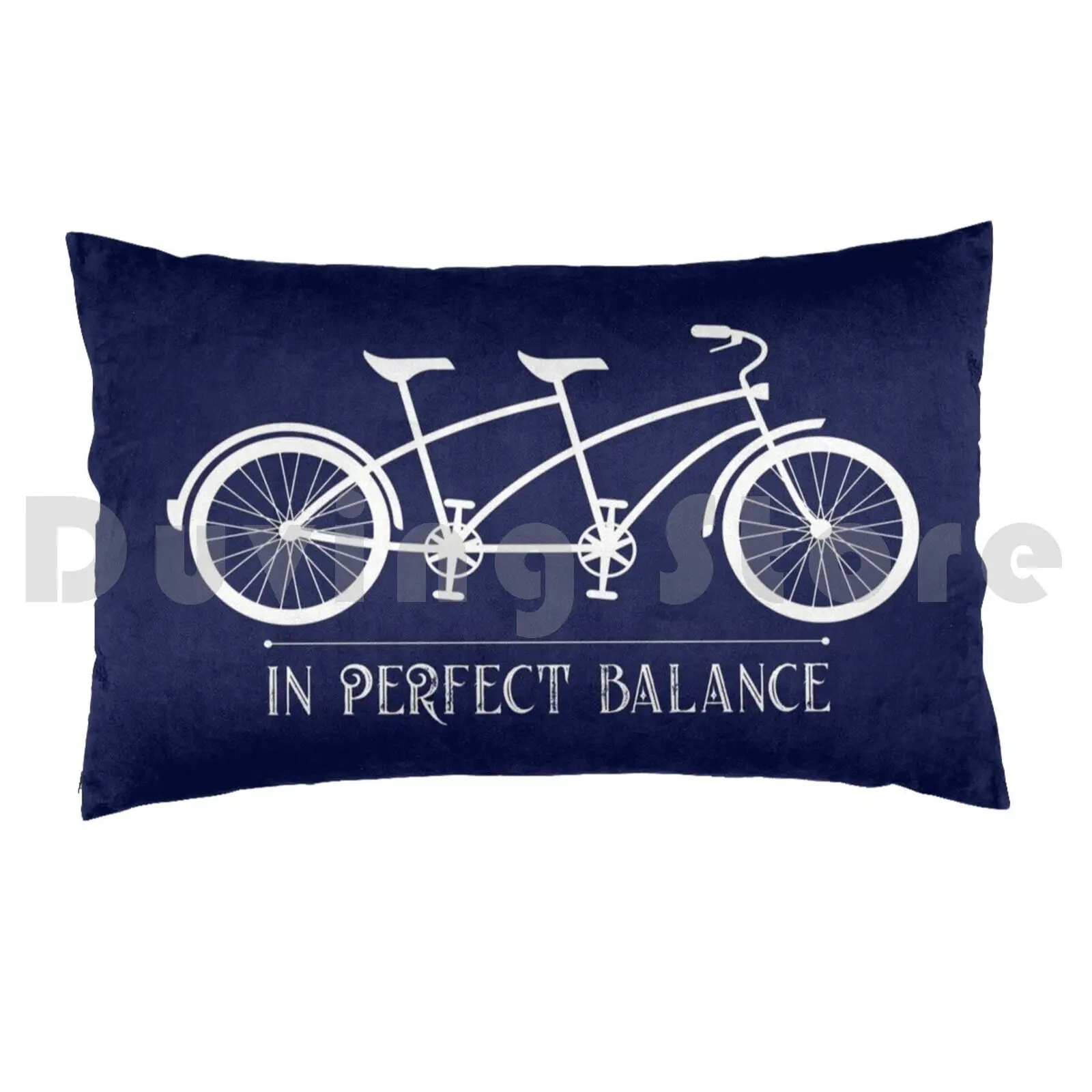 In Perfect Balance Two-Wheeler Tandem Bike GraphicPillow case Tandem Bike Bikes Cycle Bicycle