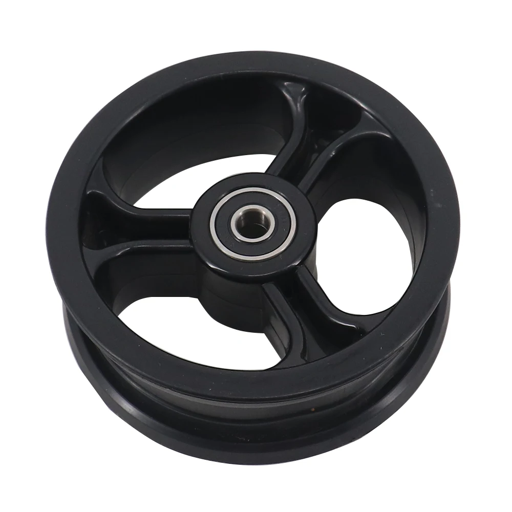 5 Inch 5\'\' Tubeless Wheel Carbon Fiber Solid Tire With Alloy Rim Or plastic hub For Electric scooter