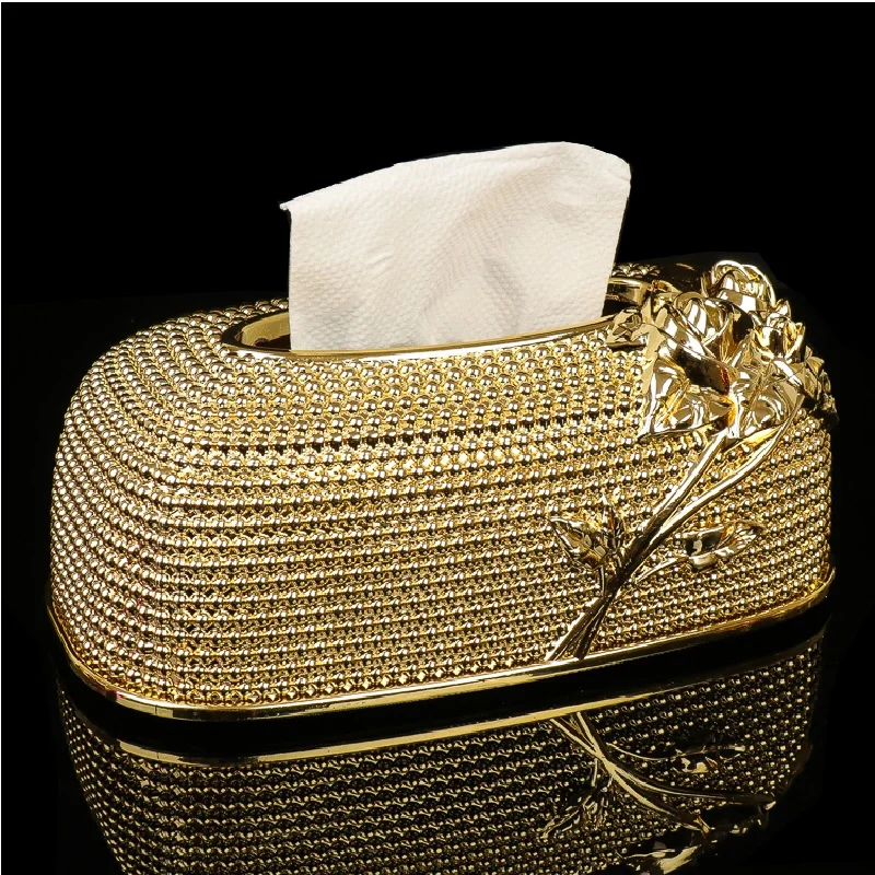 

European-Style Acrylic Tissue Box, High-End Rectangular Napkin Paper Box