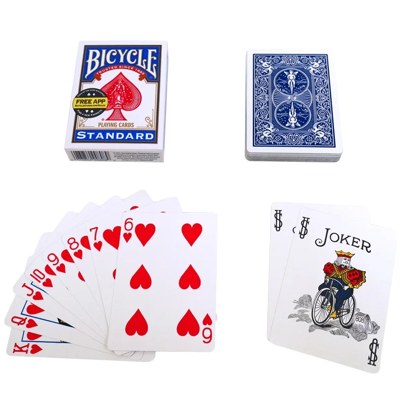 2pcs/Set USA Native Bicycle Deck Red&Blue Magic Regular Playing Cards Rider Back Standard Decks Magic Trick 808 Sealed Decks