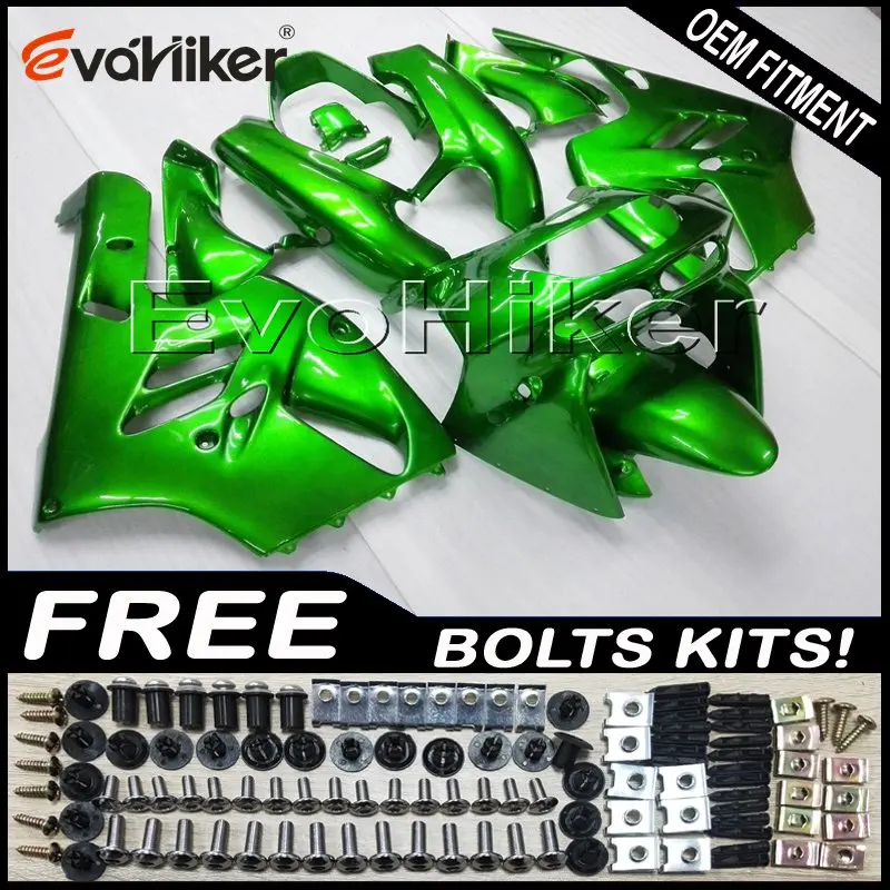 

Motorcycle fairings for ZX9R 1994 1995 1996 1997 green ZX 9R 94 95 96 97 ABS Plastic Bodywork Set