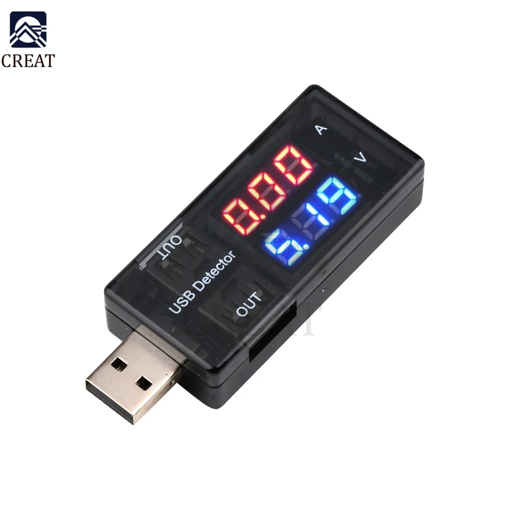 Dual Output USB Charger Doctor LED Digital Voltmeter AmmeterUSB Tester Voltage Meter Power Adapter Detector DC 3-7.5V 0-2.5A