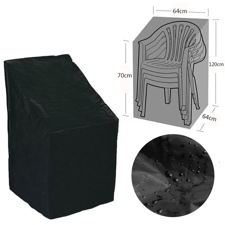 Chair Dust Cover Storage Bag, Outdoor Garden Patio Furniture Protector, Waterproof, Dustproof Chair Organizer, High Quality