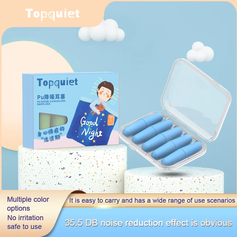 TISHRIC Soft Sleep Earplugs Sleeping Ear Plugs Noise Plugs For Sleeping Noise Reduction Sound Insulation Ear Protection