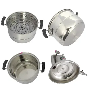 Distiller de alcohol Moonshine de alta calidad Acero inoxidable 10L Uso doméstico para elaboración de la elaboración de la elaboración de vino. 10 Mejor máquina de hacer alcohol de ventas - №5