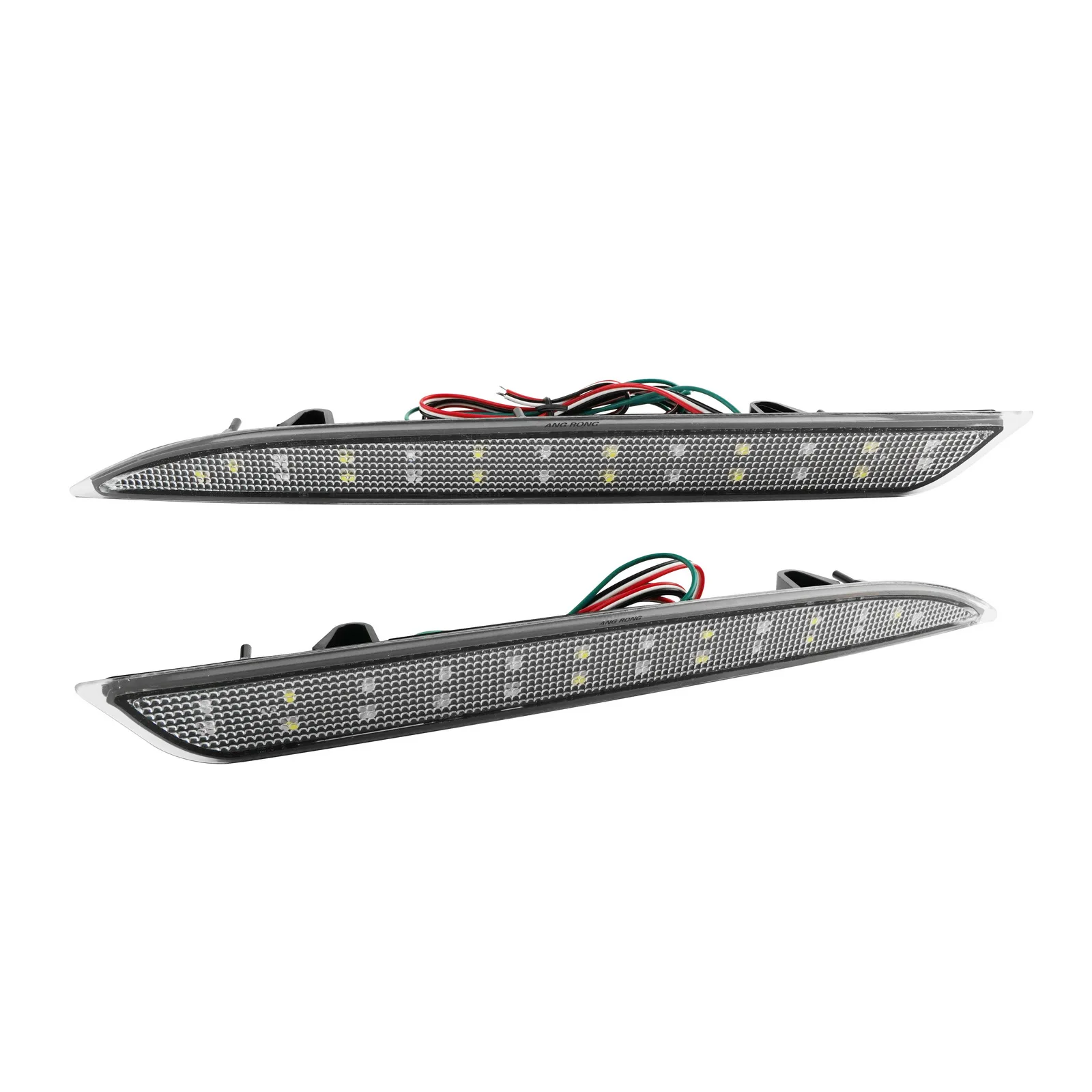 ANGRONG 2X For 2009-12 Opel Vauxhall Astra J LED Rear Bumper Reflector Brake Stop Light UK