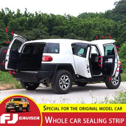 For Toyota FJ Cruiser Sealing Strip Window Seal FJ Door Seal  Auto Soundproof Strip Full Car Sealing Strip Interior Accessories