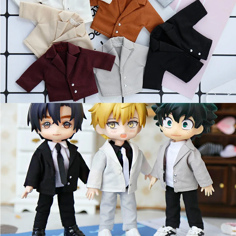 D03-P097 children handmade toy 1/12  ob11 GCS BJD.SD Doll Accessories doll clothes simple type suit jacket set