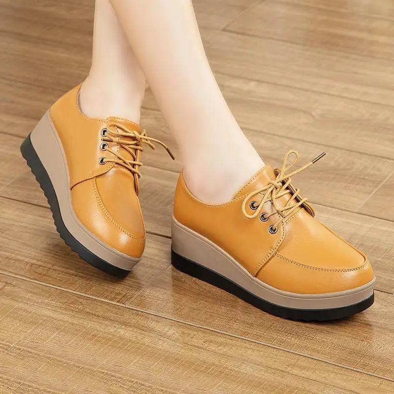 New Women flats genuine leather shoes female fashion casual comfortable women shoes solid lace-up Keep warm shoes ladies boots